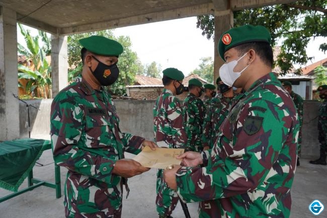 Komandan Kodim 0736/Batang Pimpin Sertijab Danramil serta Melepas Satu Perwira Pindah Satuan